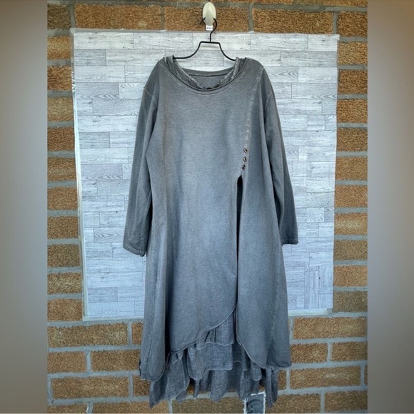 SHYLOH ITALY lagenlook 2 piece dress size large - Picture 2 of 15